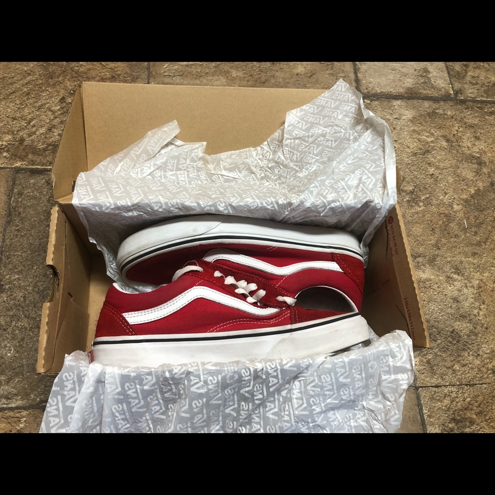 Racing Red / True White Old Skool Vans